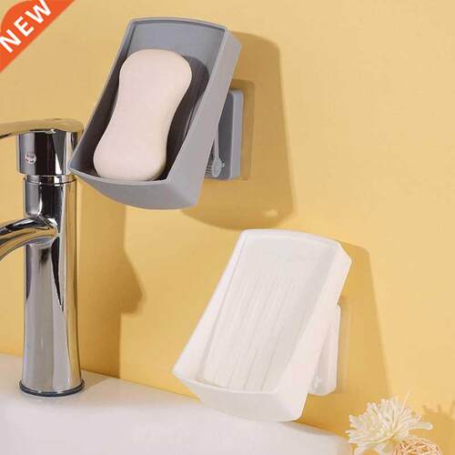 Retractable Soap Dish Wall Mounted Soap Case Holder Draining