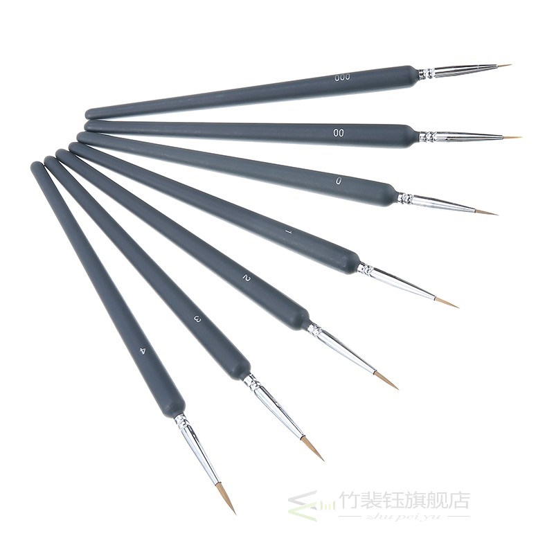 7pcs/set Detail Paint Brushes Extra Fine Paint Brush Set Art