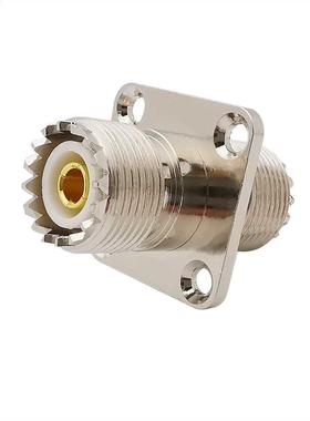 1Pcs UHF SO239 PL259 Female to UHF SO-239 PL-259 Female 4 Ho