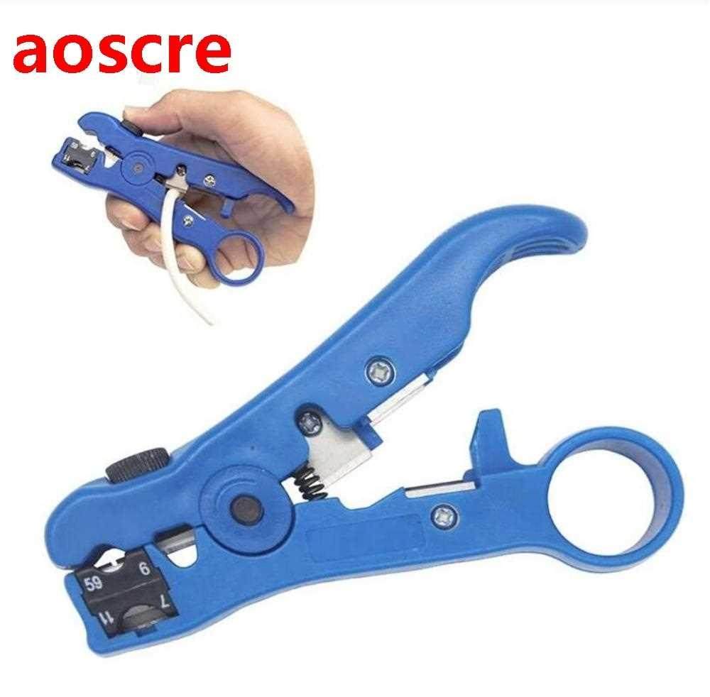 Stripping-Pliers Cable Network Round Coax Flat for Utp-Wire