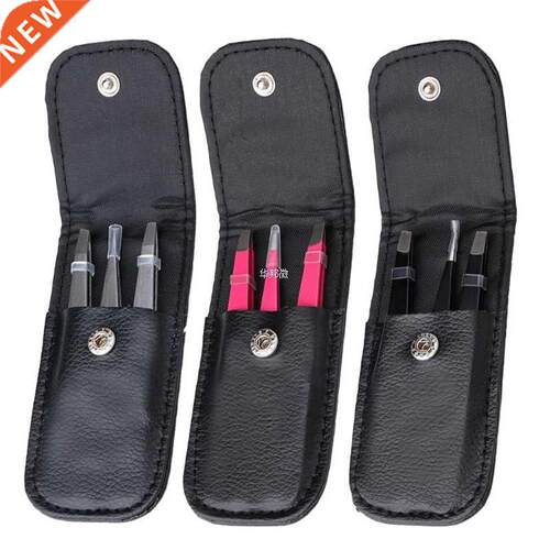 3pcs hand Tweezer Set Stainless Steel Slant Tip/Point Tip/F