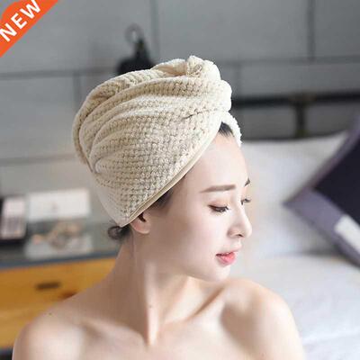 Quick Drying Microfiber Shower Cap Magic Hair Fa Drying Dr