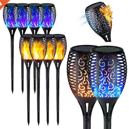 Solar LED Flame Lamp IP65 Waterproof Lawn Flame Flickering T
