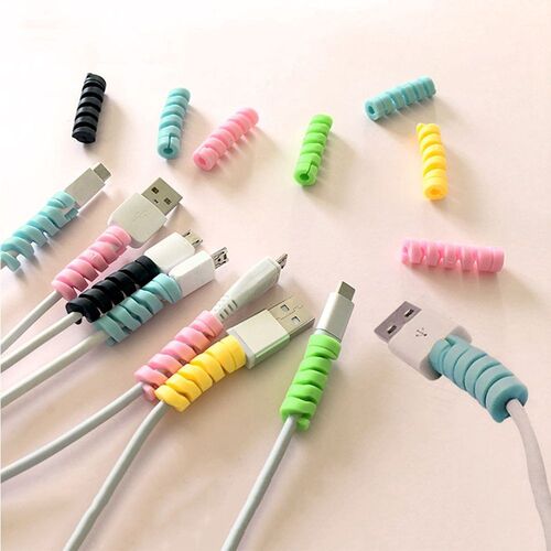 Spiral Cable Protector Data Line Earphone Cable Organizer W