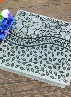 Merry Christmas Embossing Folder Plastic Card Making Stamps