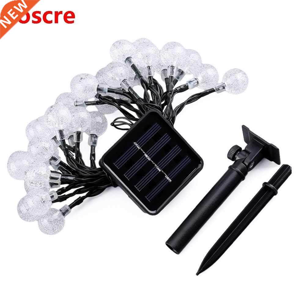 50 LEDS Crystal ball 7M Solar Lamp Power LED String Fairy Li
