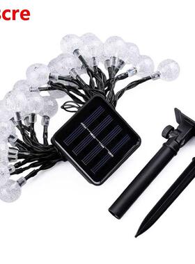 50 LEDS Crystal ball 7M Solar Lamp Power LED String Fairy Li