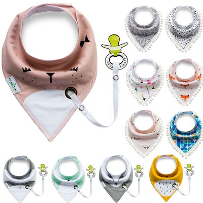 Saliva Towel Baberos Bebes Baby Bibs Anti-drop Rope Absorben