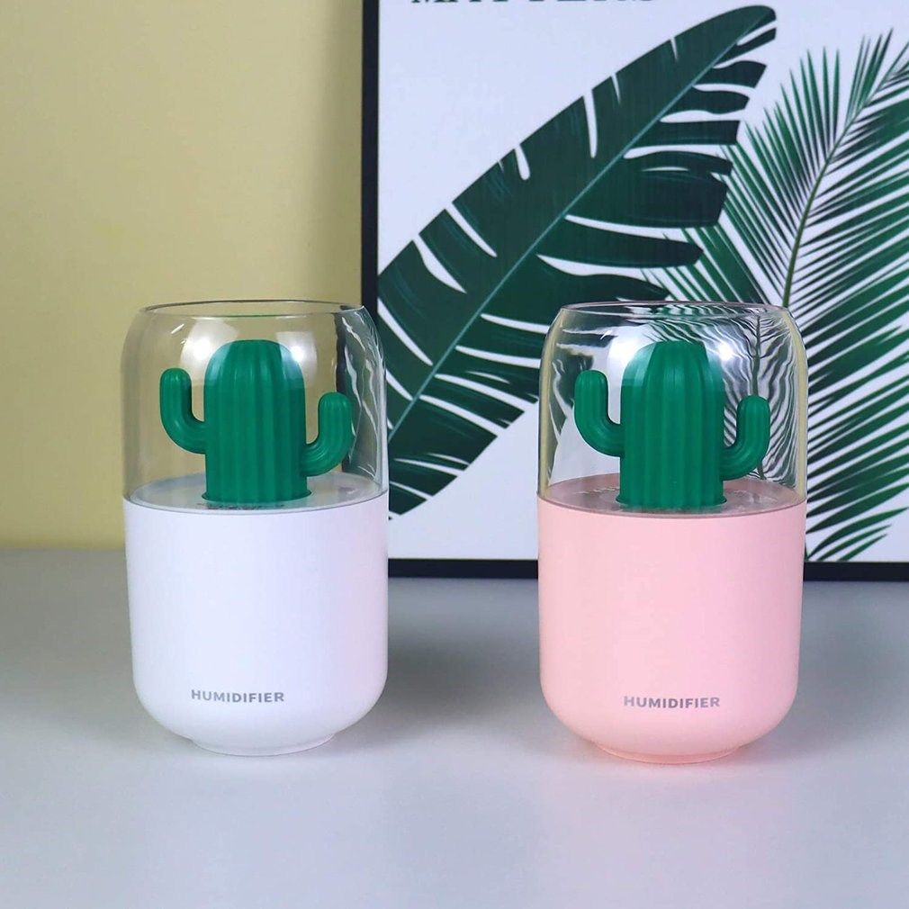 Cactus Ultrasonic air Humidifier USB Mini Water Diffuser Mis