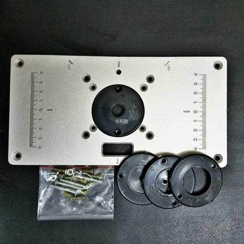 700C Aluminum Router Table Insert Plate For Benches with 4p