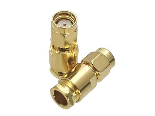 1Pcs Connector RP-SMA RPSMA Male jack clamp RG58 RG142 LMR19