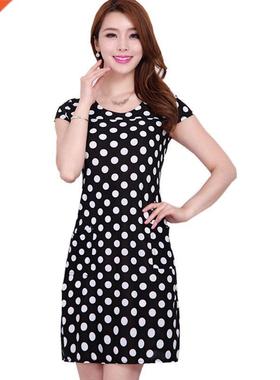 New Women's Summer Dresses Fashion Slim Print sundress C