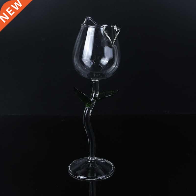 Wne Glass Rose Flower S Goblet Lead-Free Red Wne Cockt