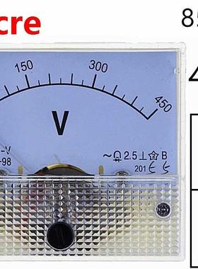 1PCS 450V AC 85L1-V Analog Voltmeter Panel Voltage Meter