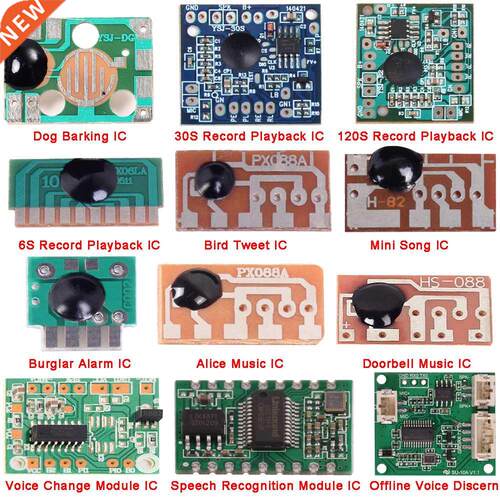 AI Speech Recognition Module Voice Record Playback Board Bir