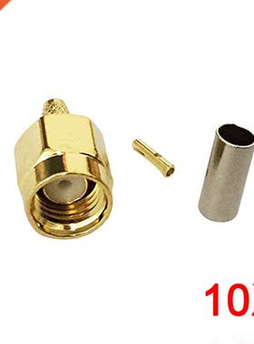 10Pcs Connector SMA Male Jack Crimp RG174 RG316 LMR100 Cable