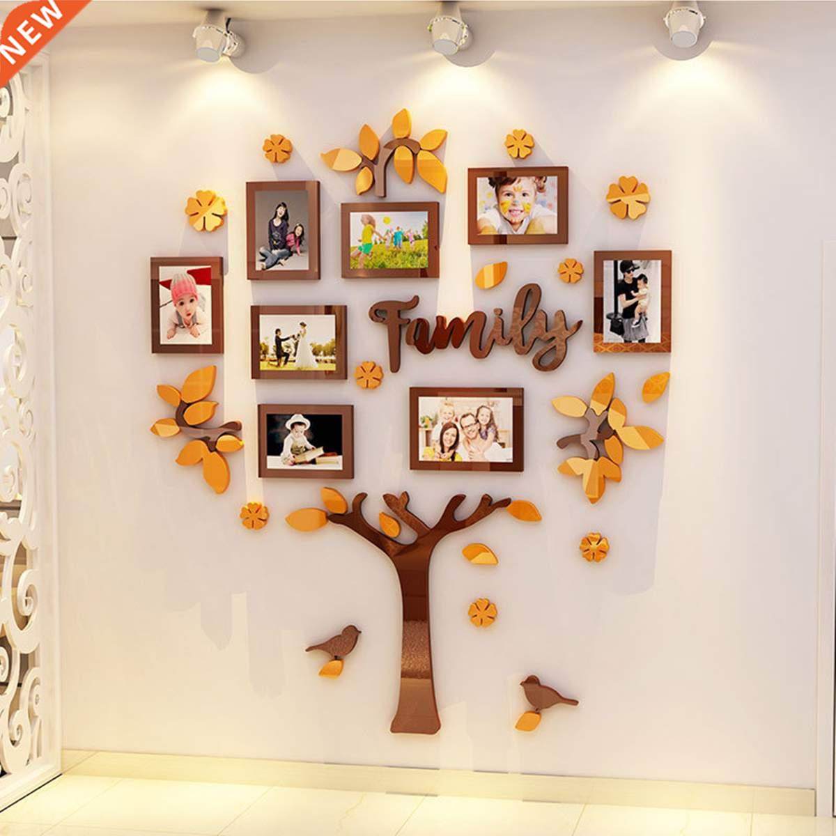 Picture Photoes Frame Tree 3D Acrylic DIY Art Wall Poster De