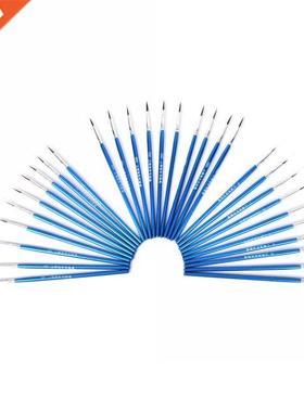 10Pcs/Set Fine Hand-painted Thin Hook Line Pen Blue Baton Dr