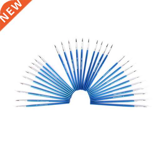 10Pcs/Set Fine Hand-painted Thin Hook Line Pen Blue Baton Dr