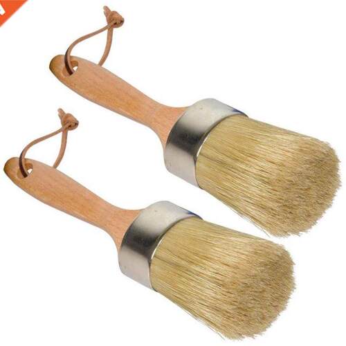 Chalk Paint Brush Stencil Brush,2 Pcs Wax Painting Tool Larg