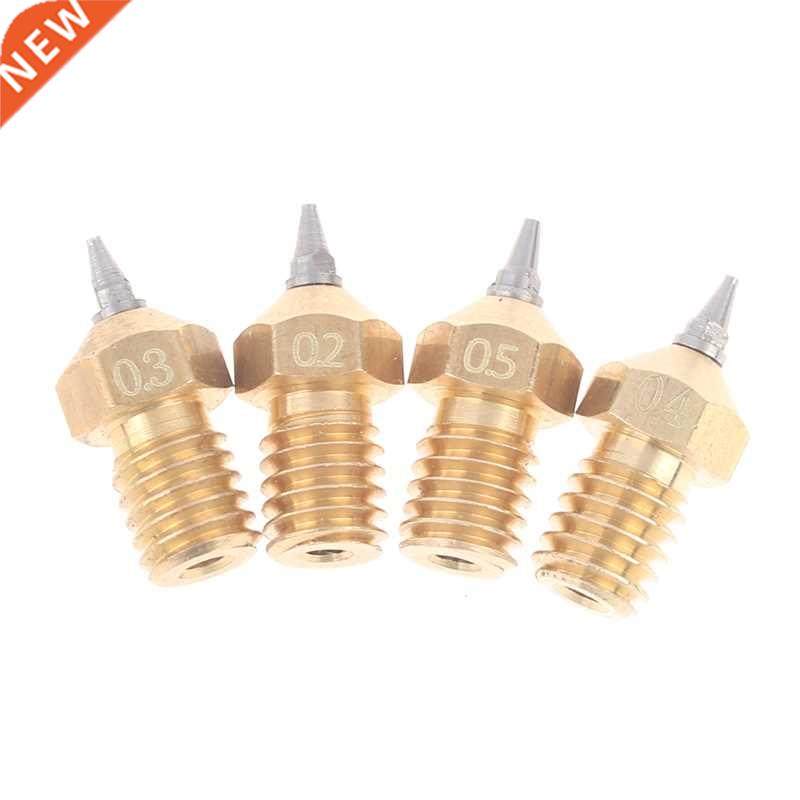 3D Printer Nozzle Brass Nozzle Threaded 0.2 0.3 0.4 0.5mm St