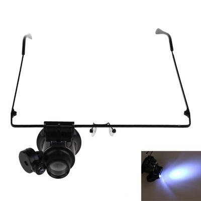 Glasses Type Magnifier Eye 20X Magnifying Magnifier LED Ligh