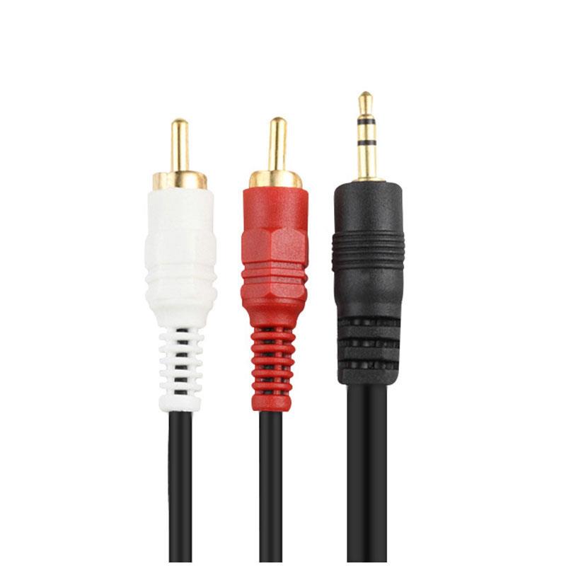 .5mm Jack to 2RCA AUX Splitter RCA Audio Cable for Laptop M 家居饰品 3D模型摆件 原图主图