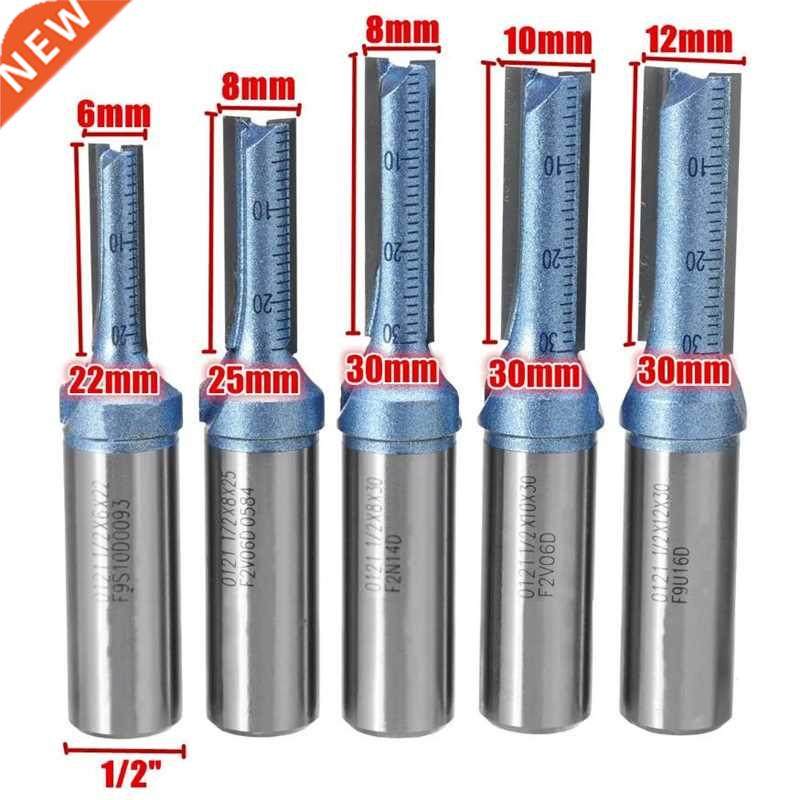 Upgrade 1/2 Inch Shank Double Flute straight Router Bit Wood