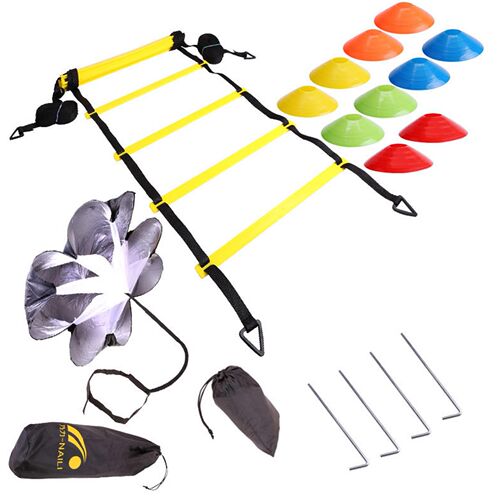 Speed Footaball Agility Ladder Training Equipment Set with R