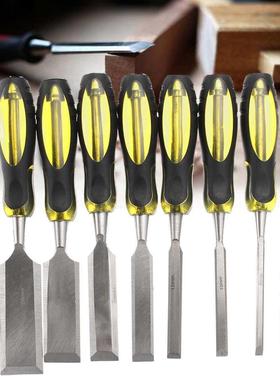 7 Pcs 6-8mm Manual Wood Carving Hand Chisel To Set Profes