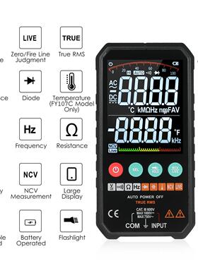 6000 Counts Digital Multimeter Ture RMS AC DC NCV Tester Tra