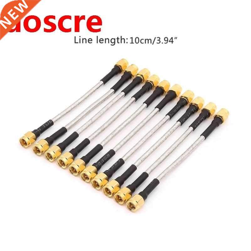10pcs SMA Male To SMA Male RG402 Pigtail Cable 10cm Semi-rig
