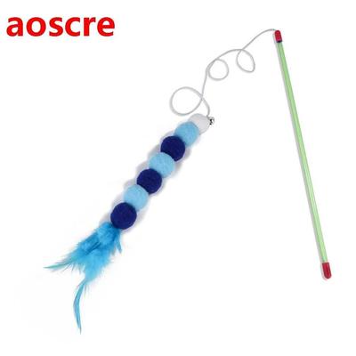 Cat Toy Wand Funny Hairball Cat Stick Teaser Toys Cat Catche