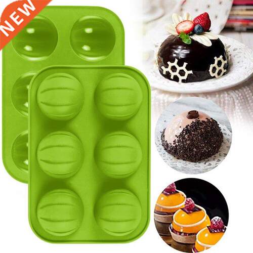 6 Holes Half Ball Sphere Chocolate Silicone Mold Round Semi