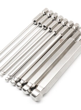 9Pcs S2 Steel netic Hexagon 100Mm Length Ball Head Hex Drive