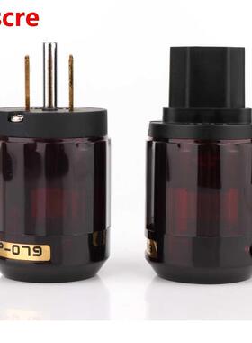 10Pairs 24K Gold Plated P079 US Power Connector +C079 IEC Po