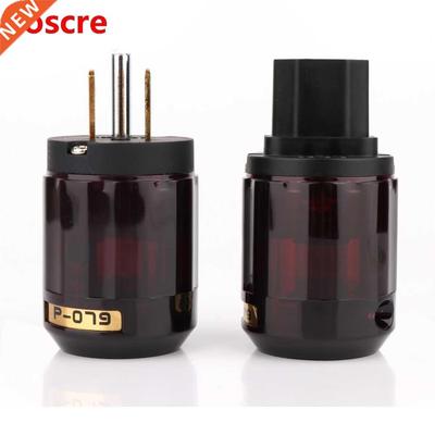 10Pairs 24K Gold Plated P079 US Power Connector +C079 IEC Po