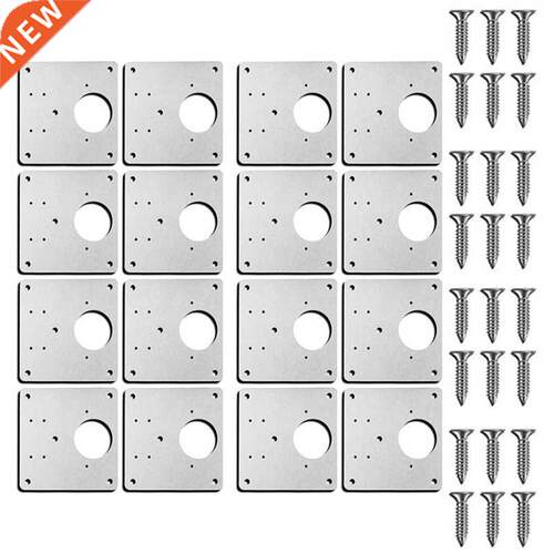16 Sets Hinge Repair Plate Cabinet Hinge Repair Plate Kit Hi