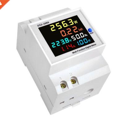 DIN-Rail Voltage Tester Current Active Power Frequency Digit