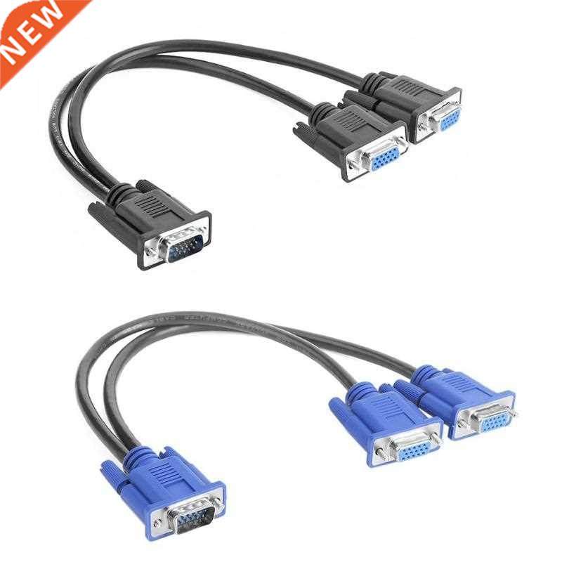 VGA Splitter Cable 1 Computer to Dual 2 Monitor Adapter Y Sp