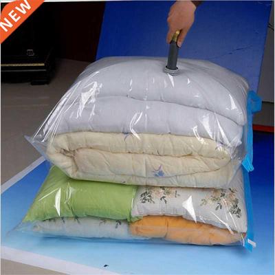 Vacuum Bag Storage Home Organizer Transparent Border Foldabl