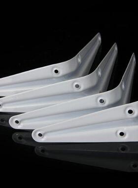4pcs Wall Shelf Brackets Braces Iron White 10x12.5cm