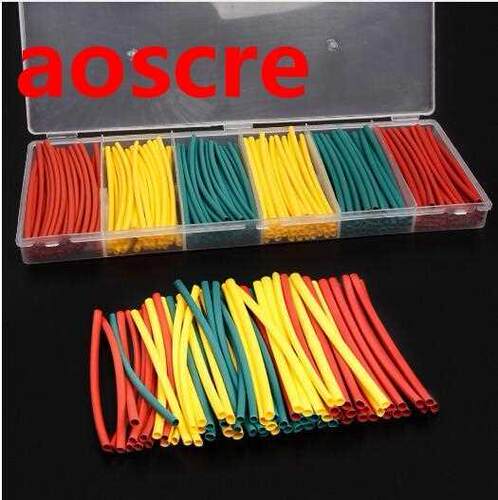 180PCS Mixed Colors Heat Shrink Tube Assortment Wire Wrap El