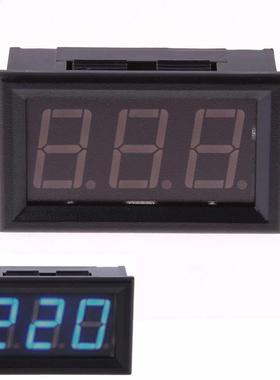 Mini Blue LED AC 30-500V Voltmeter Tester Gauge Display w/ 2