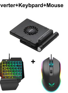In 1 PBG Contrler Mobile pad Coer Fan Gaming Keyboard