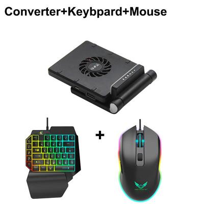 In 1 PBG Contrler Mobile pad Coer Fan Gaming Keyboard
