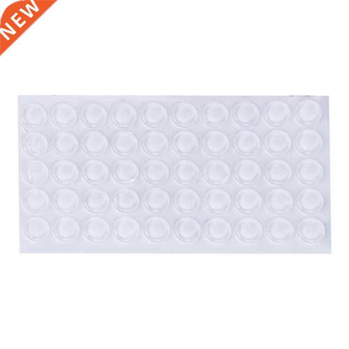 50Pcs Door Stops Stopper Silicone Cabinet Self Adhesive Bump