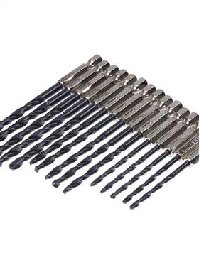 15pcs HSS Coated Drll Bts Set Tool 3 4 5 mm Hex Shank For