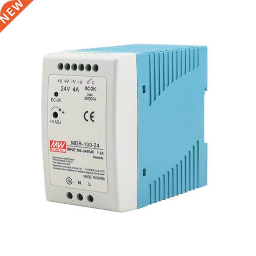 Meanwell MDR-100 Single Phase AC/DC PSU 100W 12V/7.5A 24V/4A