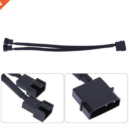 High Quality 4pin IDE Molex to 2 Port 3Pin/4Pin Cooler Cooli